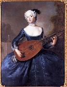 antoine pesne Portrait of Eleonore Louise Albertine, Comtesse von Schlieben-Sanditten, Freifrau von Keyserlingk (1720-1755), wife of Dietrich Cesarion Germany oil painting artist